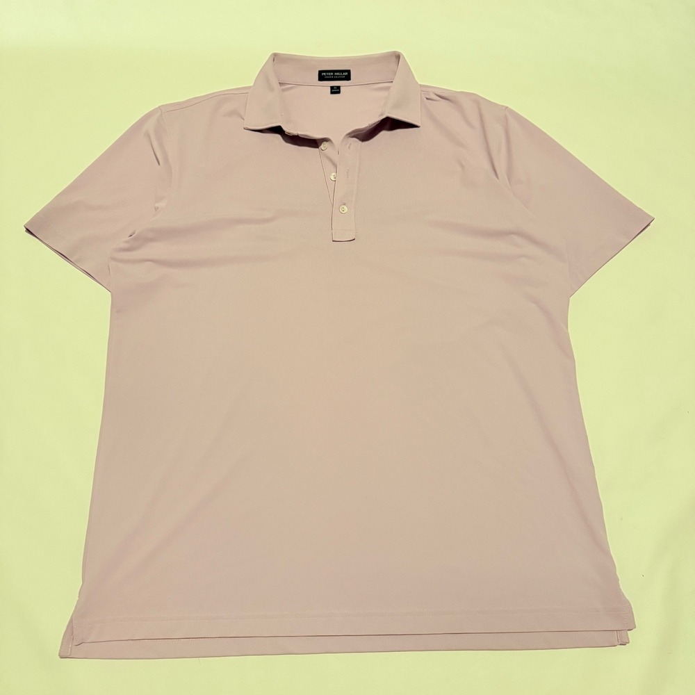 Peter Millar Polo Shirt Mens XL Purple Crown Crafted Performance MS23XK50KH